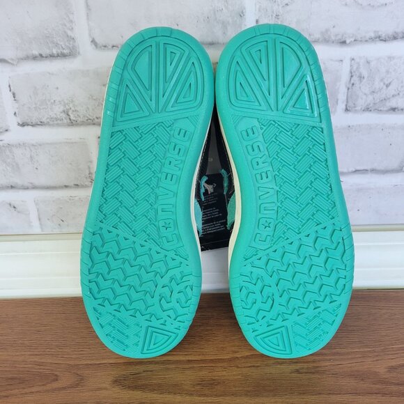 ⭐Converse x Liverpool FC Men's 7.5 Sneakers Fastbreak Pro Mid Black Teal A12785C - Picture 6 of 12